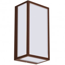 Φωτιστικό Επίτοιχο Απλίκα LED 10W 230V 1200lm CCT Αλουμινίου Σκουριά IP54 17-05205-4